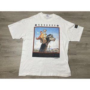Dinotopia Vintage T-Shirt XL White Single Stitch Movie Tee 90s Rare *Read*